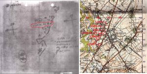 Front line trace Oct 22 1944